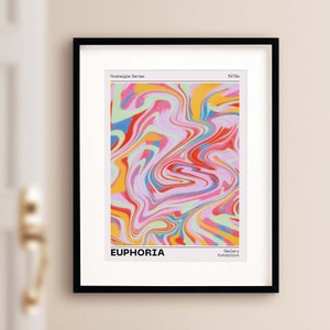 Retro Wall Art, Trendy Wall Art, Aura Art, Psychedelic Poster, Printable Wall Art, 70s Home Decor, Gallery Wall, Wall Art, Selfhealjourney