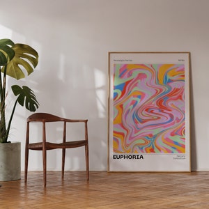 Trendy Wall Art, Retro Wall Art, Euphoria Poster, 70s Wall Art, Aesthetic Wall Art, Wall Prints Trendy, Aesthetic Room Decor, Home Decor