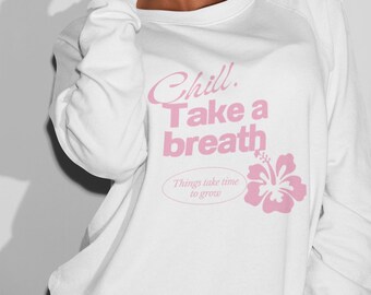 Aesthetic Sweatshirt, Graphic sweatshirt, Mental Health Jumper, Trendy Tumblr sweatshirt, Oversized sweatshirt, Trendy sweaters for women