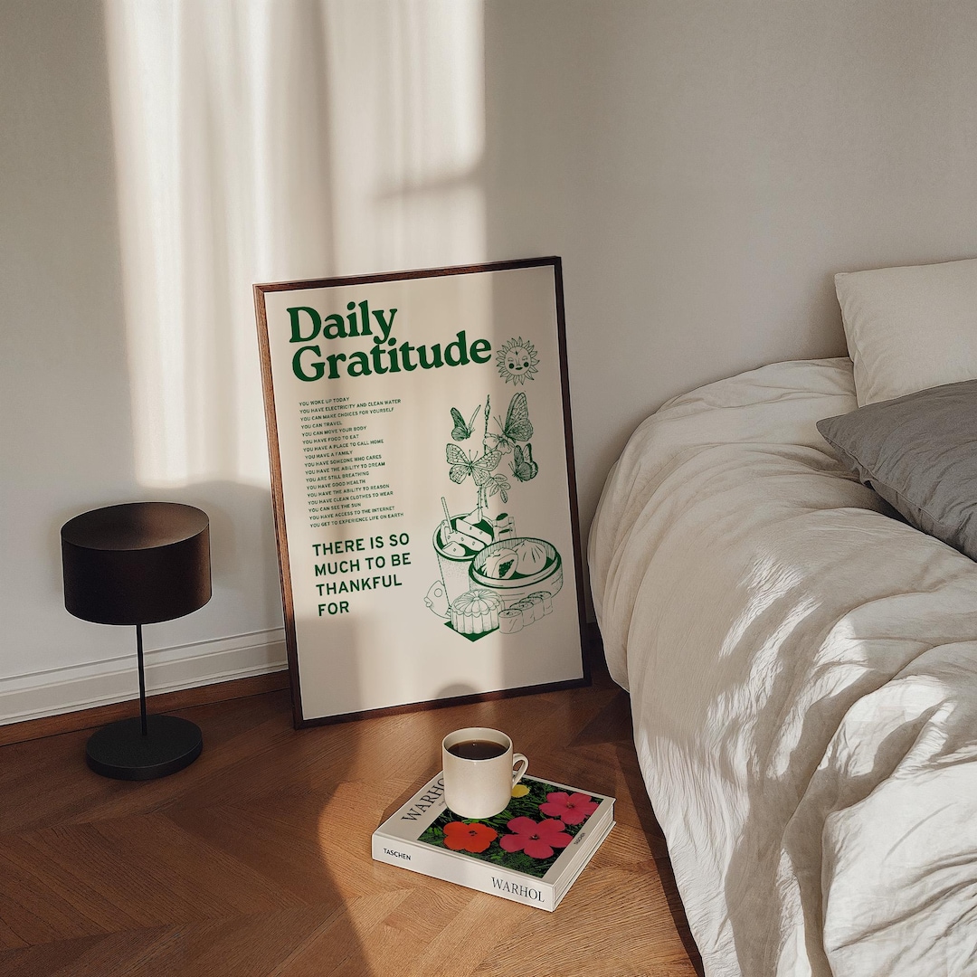 Green Retro Poster, Retro Quote Print, Dorm Room Decor, Digital Download Print, Wall Decor, Large Printable Art, Downloadable Prints