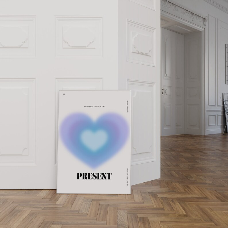 Aura Poster, Retro Gradient Poster, Grainy Gradient, Affirmation Poster ...