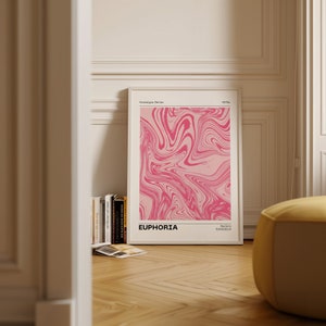 Lámina artística femenina rosa, arte de pared rosa, láminas de pared universitarias rosas, bonitos carteles para dormitorios, decoración de apartamentos, decoración de dormitorios con estética rosa