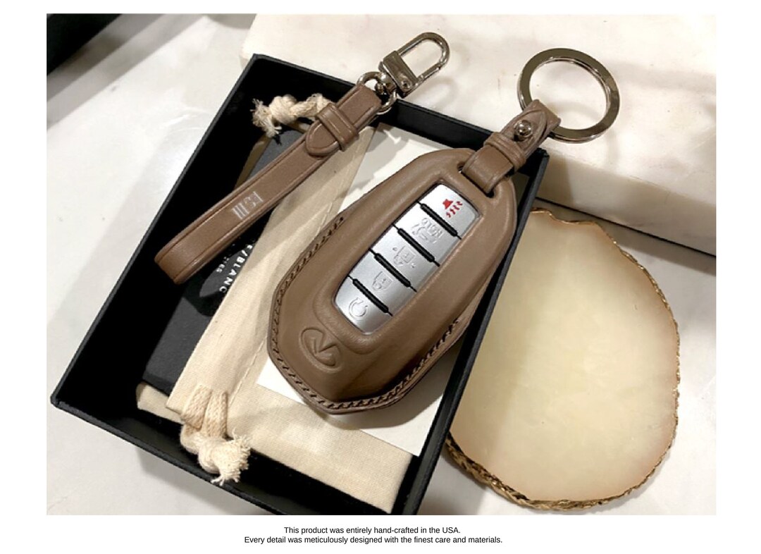 INFINITI Handmade Leather Key Cover, INFINITI Smart Key Case, INFINITI