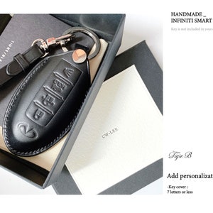 INFINITI Handmade Leather Key Cover, INFINITI smart key case, INFINITI  key cover, Key Holder, Key Leather Case