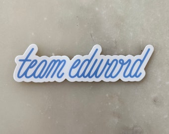 Team Edward Twilight Sticker Blue