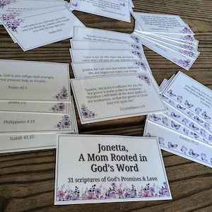 Personalisierte Muttertagsschriftkarten für Mama Geschenk der Bibelverse der Gottesversprechen für Mama Christliches Geschenk für Muttertagsglaubenskarten