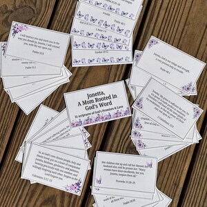 Personalisierte Muttertagsschriftkarten für Mama Geschenk der Bibelverse der Gottesversprechen für Mama Christliches Geschenk für Muttertagsglaubenskarten
