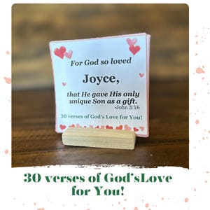 Dieux aime les Écritures, cartes personnalisées, Dieux aime les Écritures Saint-Valentin, encouragements de versets bibliques
