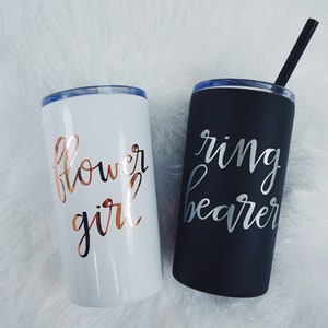 Personalized Flower Girl Gift / Ring Bearer Gift / Flower Girl Tumbler / Ring Bearer Tumbler / Flower Girl Cup /Ring Bearer Cup /Flower Girl