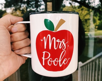 Teacher Tumbler / Personalized Teacher Mug / Teacher Christmas Gift / Teacher Travel Mug /Teacher Gift / Teacher Coffee Mug / Teacher Mug