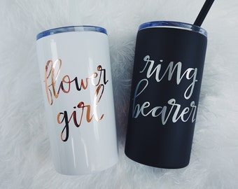 Personalized Flower Girl Gift / Ring Bearer Gift / Flower Girl Tumbler / Ring Bearer Tumbler / Flower Girl Cup /Ring Bearer Cup /Flower Girl