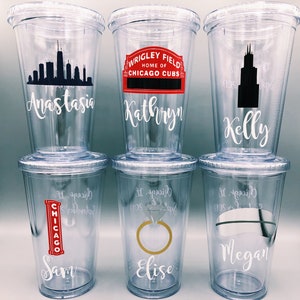 Chicago Bachelorette Party / Chicago Girls Trip / Chicago Trip Idea / Chicago Tumblers / Chicago Themed Tumblers / Chicago Themed Cups
