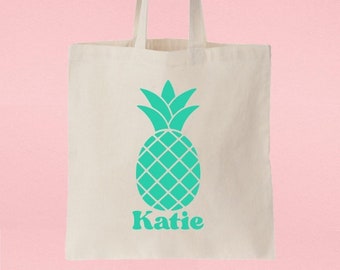 Charleston Tote Bag / Pineapple Tote Bag / Charleston Bachelorette Party / Charleston Bach / Personalized Tote Bag / Bachelorette Party Gift