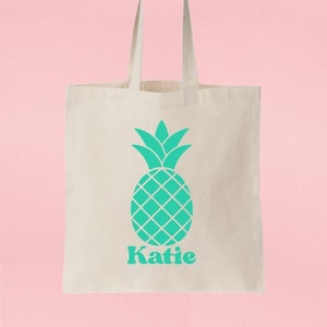 Charleston Tote Bag / Pineapple Tote Bag / Charleston Bachelorette Party / Charleston Bach / Personalized Tote Bag / Bachelorette Party Gift