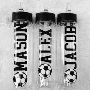 Soccer Water Bottle / Soccer Team Water Bottles / Soccer Team Gift / Soccer Team Party / Soccer Coach Gift /Personalized Soccer Water Bottle