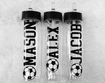 Soccer Water Bottle / Soccer Team Water Bottles / Soccer Team Gift / Soccer Team Party / Soccer Coach Gift /Personalized Soccer Water Bottle
