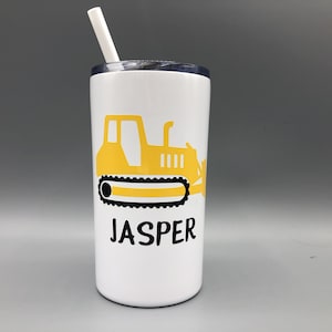 Bulldozer Becher / Kinder Bulldozer Tumbler / Kinder Bulldozer Tasse / Bulldozer Tumbler / Kinder Baubecher / Bulldozer Party