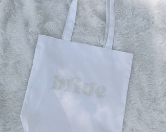 Bride Bag / Bride Tote Bag / Bride Gift /Engagement Gift / Wedding Planning Gift / Bridal Party Bag / Bridesmaid Bags / Bridesmaid Gift