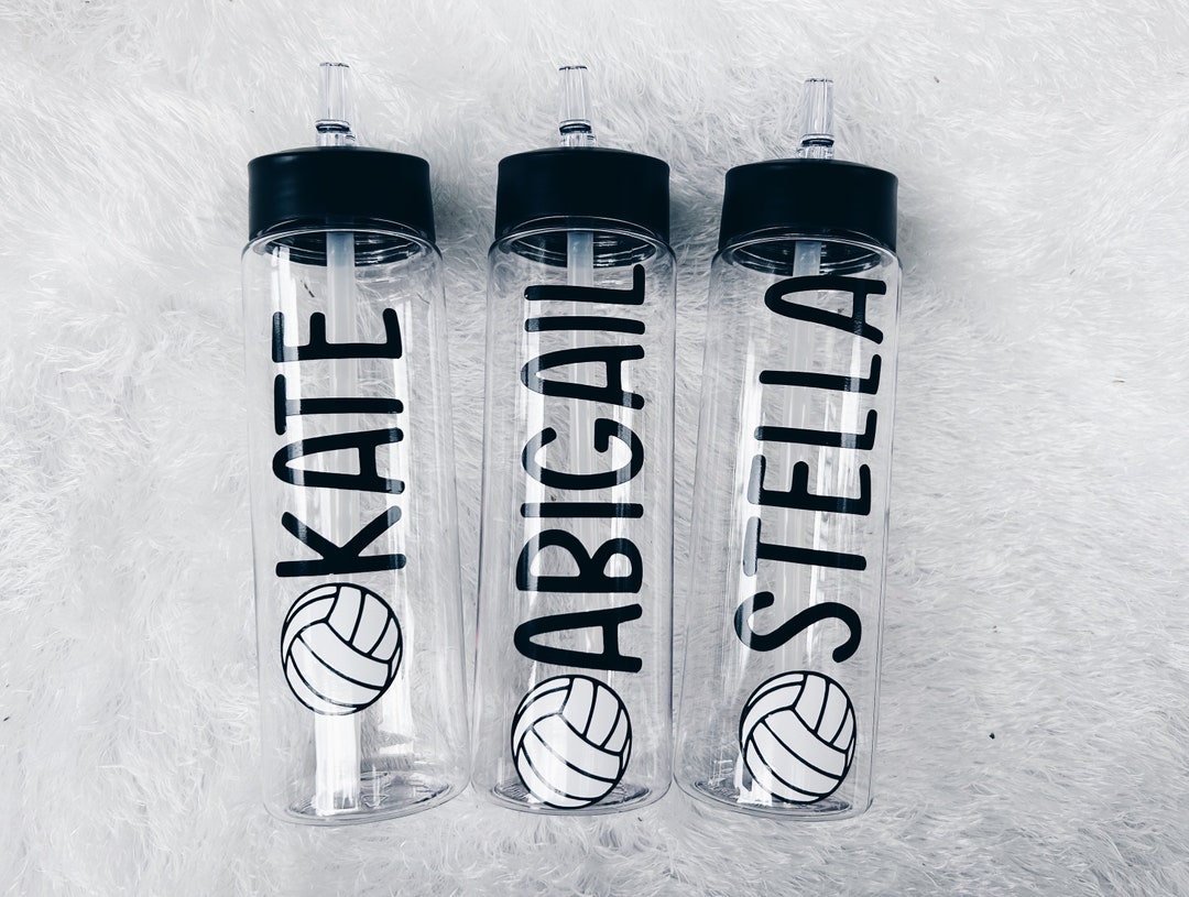 Volleyball Party Favors Set - 12 Pack Includes 24oz Water Bottles & Drawstring Bags For Team Gifts