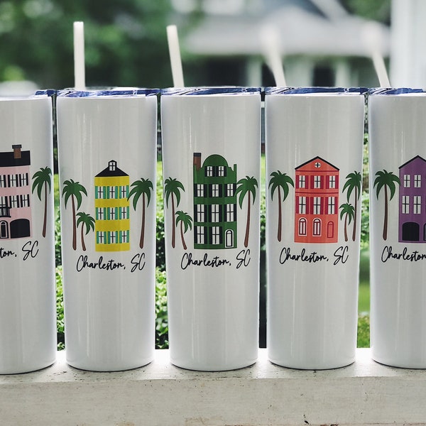 Charleston, SC Tumbler / Charleston Bachelorette Party / Charleston Girls Trip / Charleston Wedding / Charleston Bachelorette Party Favors