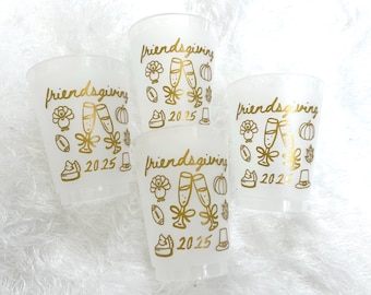 Friendsgiving Cups / 2025 Friendsgiving / Friendsgiving Decorations / Friendsgiving Party Favors / Friendsgiving Decor / Friendsgiving 2025