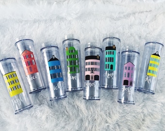 Charleston Bachelorette Party / Charleston Bachelorette Tumblers / Charleston Girls Trip / Charleston Tumbler Set / Charleston Bachelorette