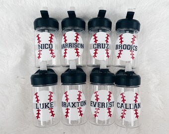 Baseball Water Bottle / Baseball Party Favors / Baseball Team Gift / Baseball Kids Cup / Baseball Team Party / Baseball Birthday Party Favor