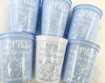 Last Toast on the Coast Bachelorette / Last Toast on the Coast Cups / Last Toast on the Coast Party Favors / Coastal Bachelorette Party