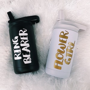 Ring Bearer Water Bottle / Flower Girl Water Bottle / Flower Girl Gift Idea / Flower Girl Proposal / Ring Bearer Gift Idea / Ring Bearer