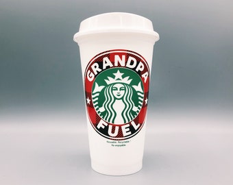 Grandpa Fuel / Grandpa Tumbler / Grandpa Starbucks Tumbler / Grandpa Gift Idea / Grandfather Gift Idea / Grandfather tumbler