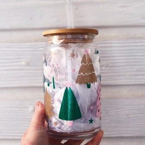 Lata de vidrio de Navidad / Copa de árbol de Navidad / Copa de vidrio de árbol de Navidad Libbey