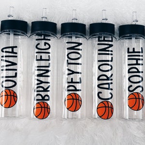 Basketball Water Bottle / Basketball Team Water Bottles / Basketball Team Gift / Basetball Party / Basketball Coach Gift / Basketball Gift