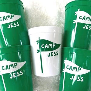 Camp Bachelorette Party Cups / Last Trail Before the Veil / Summer Camp Bachelorette Party / Camp Bride Bachelorette Party / Camp Themed image 6