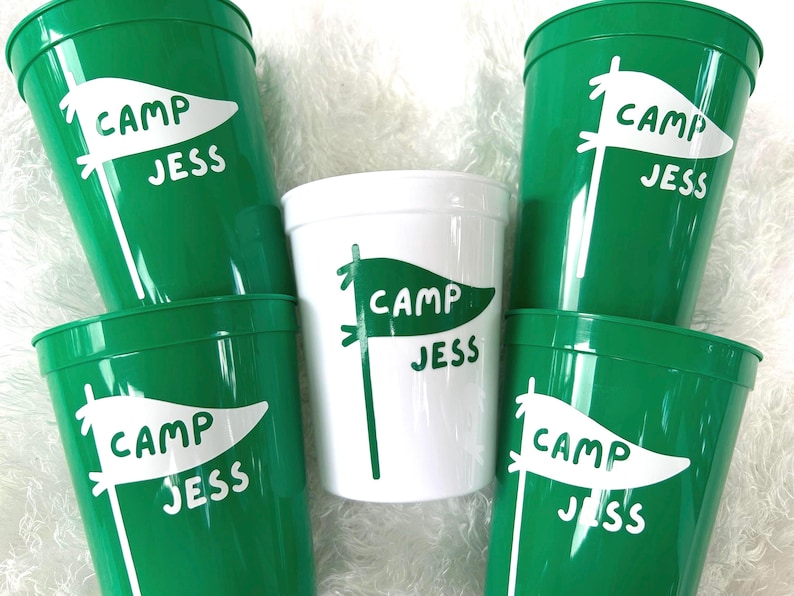 Camp Bachelorette Party Cups / Last Trail Before the Veil / Summer Camp Bachelorette Party / Camp Bride Bachelorette Party / Camp Themed image 6