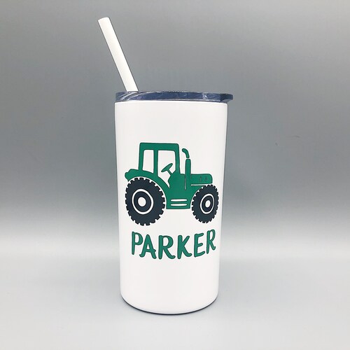 Kids Tractor Cup / Kids Tractor Tumbler / Tractor Cup / Boys Etsy