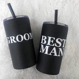 Groomsmen Tumbler / Men&#39;s Tumbler / Personalized Tumbler / Groomsmen Gift Idea / Groomsman Gift Idea / Groom Gift / Groomsman Tumbler