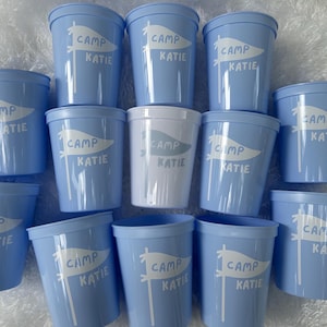Camp Bachelorette Party Cups / Last Trail Before the Veil / Summer Camp Bachelorette Party / Camp Bride Bachelorette Party / Camp Themed image 7