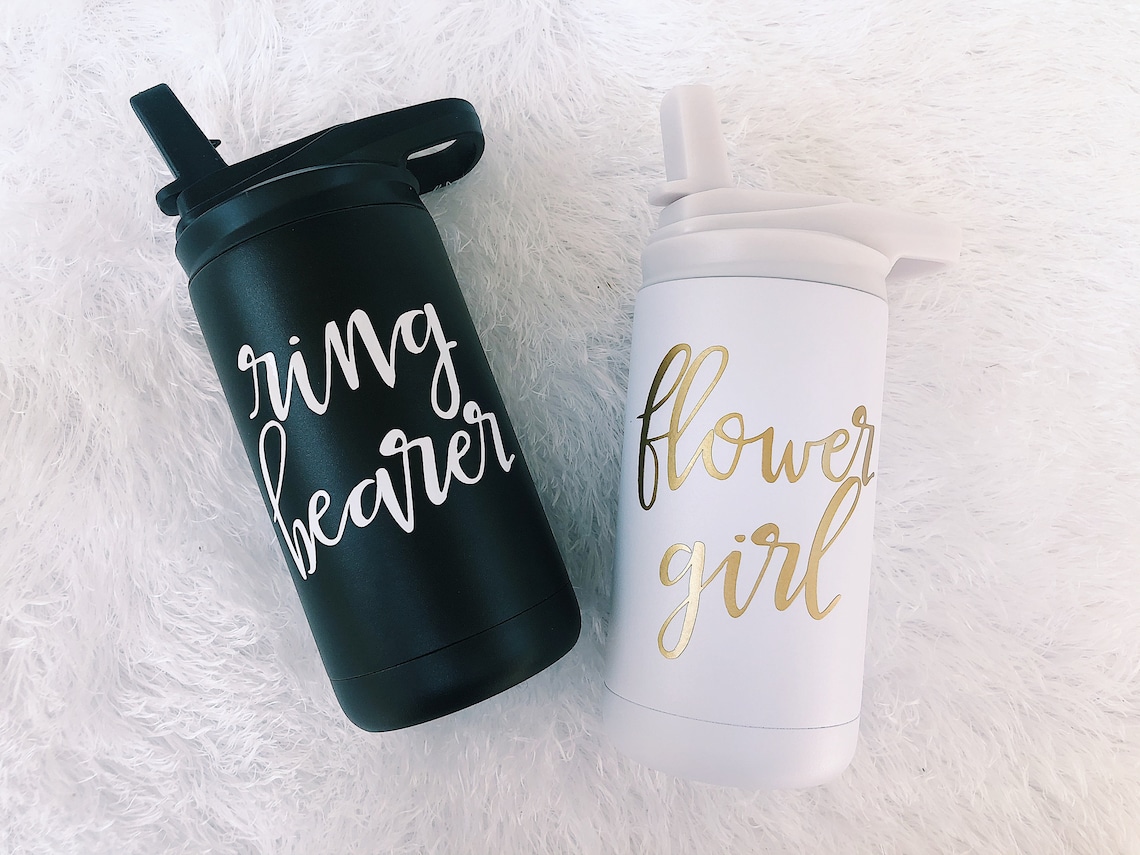 Flower Girl Water Bottle / Ring Bearer Water Bottle / Flower Etsy
