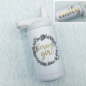Flower Girl Water Bottle / Flower Gift Gift / Flower Girl Tumbler / Flower Girl Proposal / Flower Girl Gift Idea / Flower Girl Bottle