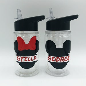 Minnie Mouse Water Bottle / Mickey Mouse Water Bottle / Kids Minnie Mouse Cup / Kids Mickey Mouse Cup / Kids Disney Mug/ Disney Water Bottle