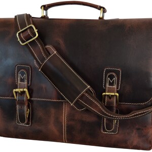 Leather Satchel Tan Briefcase Messenger Bag Laptop Bag Shoulder Bag For Women Gift For Men Office Bag Work Briefcase Rustic Large Satchel Walnut Brown