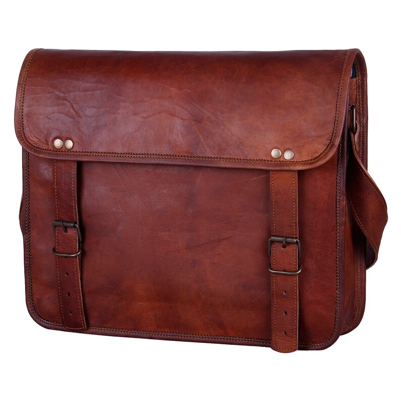 mens leather laptop briefcase