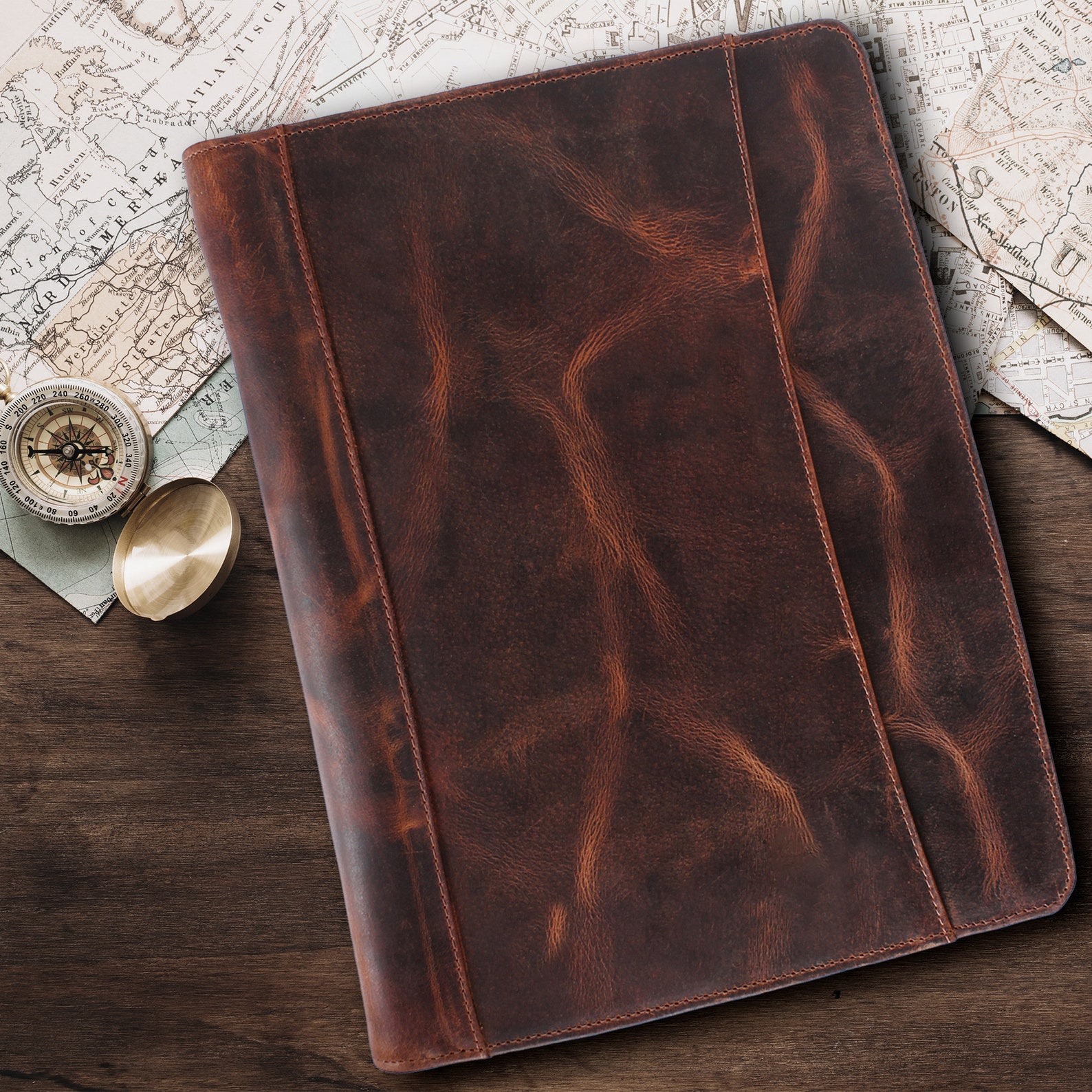 Personalized Gifts Leather Business Portfolio Leather Etsy