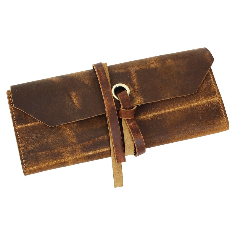Leather Tool Roll Pouch Craft Tool Roll Leather Tool Case Etsy