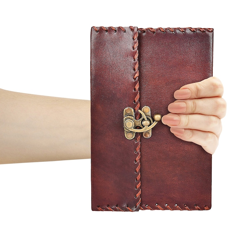 Handmade Vintage Antique Looking Genuine Leather Journal Diary Notebook Gift for Men Women Gift for Him Her