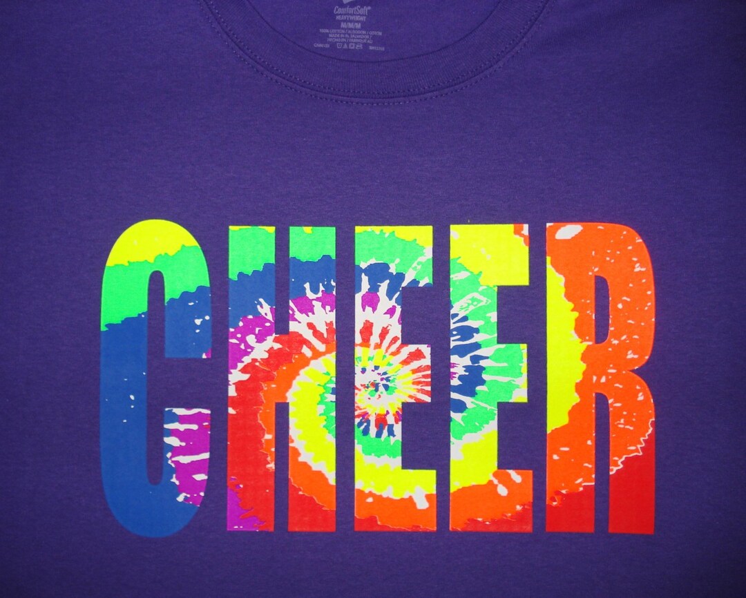 Cheerleading Tshirts Tye Dye Cheer Shirts Dance Cheer Etsy