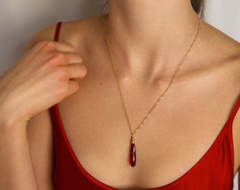 Daria Red Quartz Necklace