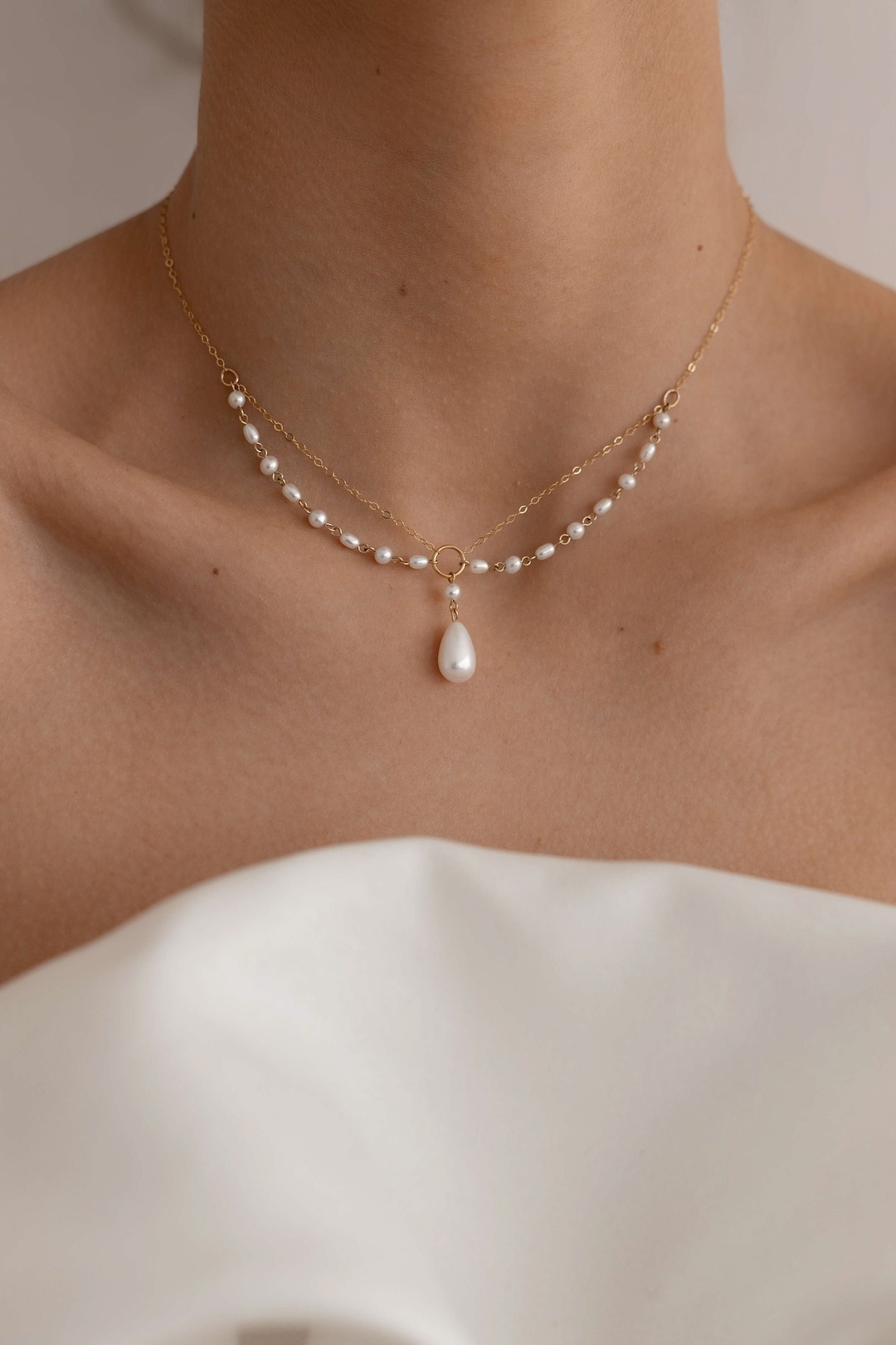 Aurora Pearl Pendant Necklace