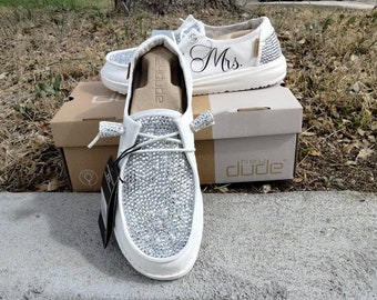 Hey dude blinged out wedding shoes