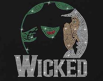 Wicked Broadway Musical Rhinestone T Shirt